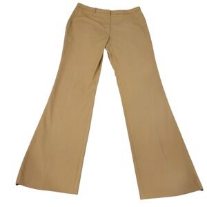 Allan Waller‎ Beige Wide Leg Trousers Pants Women Size 12 Made in Italy I 382